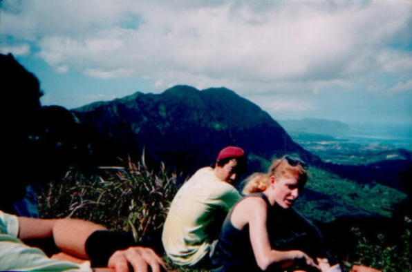 The group resting at the summit