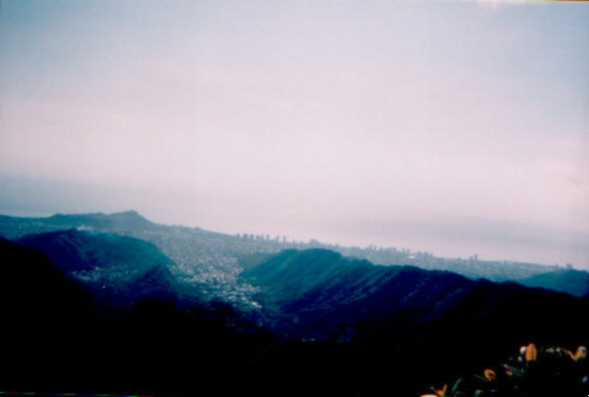 A view back toward Diamond Head