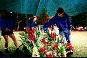 Keaiwa Heiau State Park Memorial Gathering - Tending the memorial