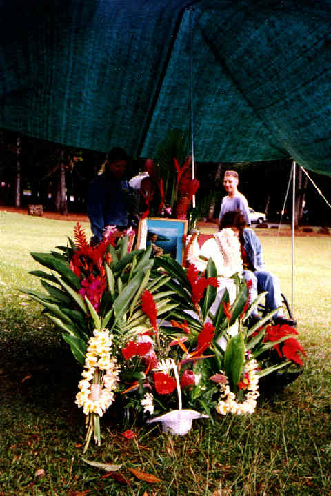 Keaiwa Heiau State Park Memorial Gathering - Friends at Memorial